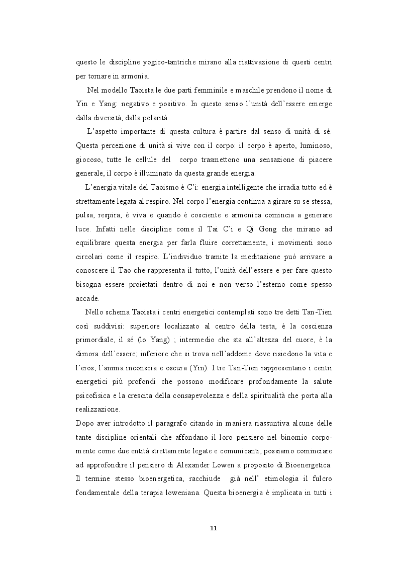 Estratto dalla tesi: La bioenergetica e il teatro. L'importanza del corpo nella relazione d'aiuto