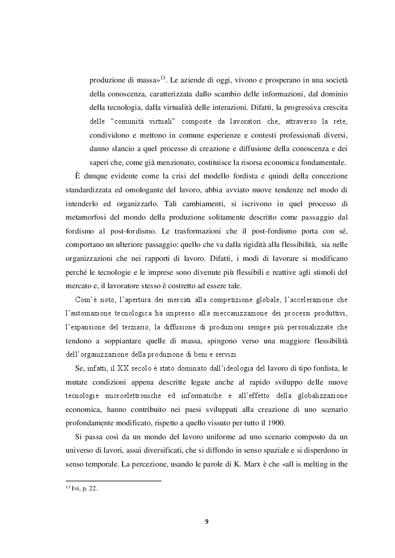 Estratto dalla tesi: Il volto del lavoro nella società contemporanea: dal lavoro che nobilita l'uomo al lavoro che mobilita l'uomo