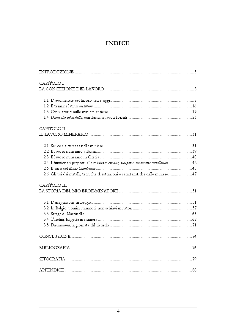 Indice della tesi: Damnatio ad metalla, Pagina 1