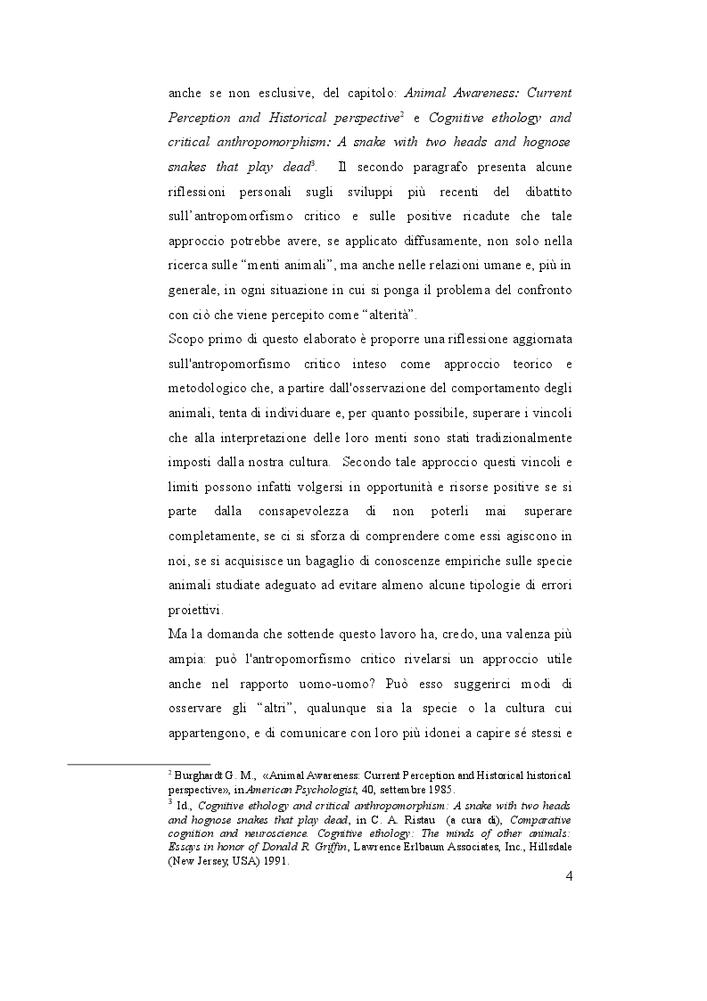 Anteprima della tesi: Oltre l'antropocentrismo, oltre l'antropodiniego: verso un ''antropomorfismo critico'', Pagina 5