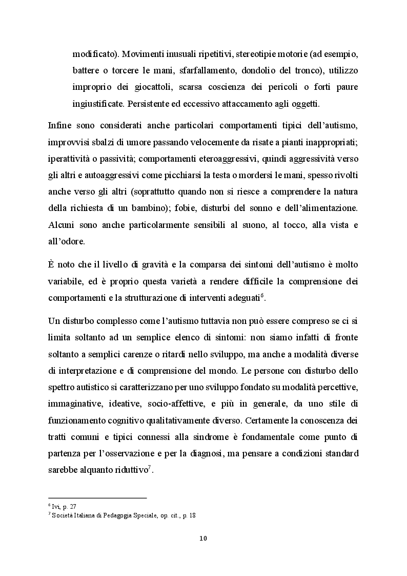 Estratto dalla tesi: La difficoltà della comunicazione e dello sviluppo del linguaggio in bambini affetti da autismo
