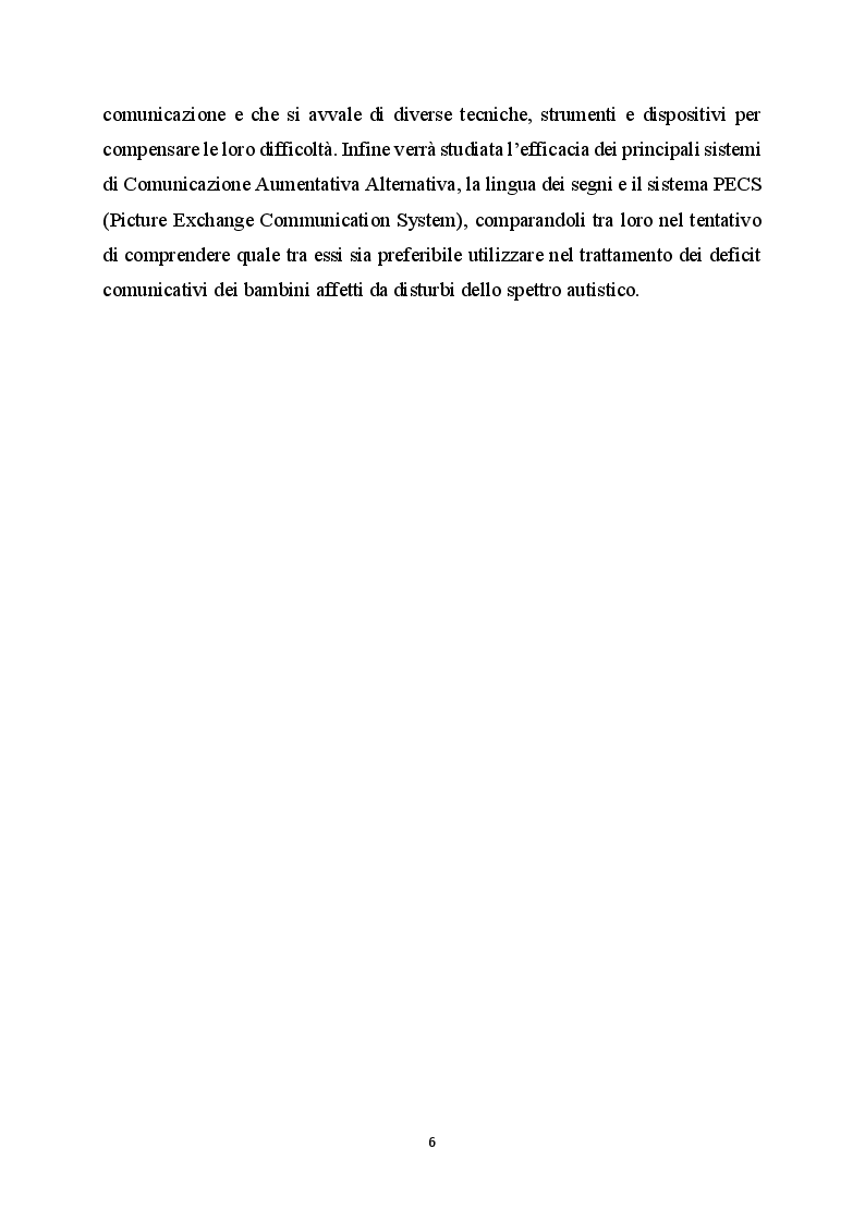 Anteprima della tesi: La difficoltà della comunicazione e dello sviluppo del linguaggio in bambini affetti da autismo, Pagina 4