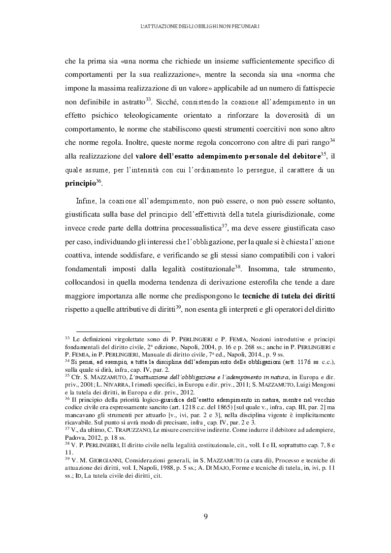 Anteprima della tesi: L'attuazione degli obblighi non pecuniari. L'astreinte italiana nel sistema delle tutele, Pagina 10