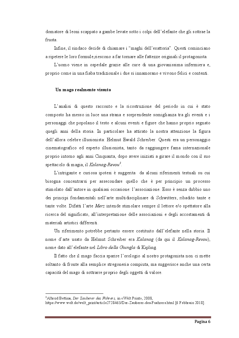 Anteprima della tesi: Occultismo, potere, tesori nascosti e magia d'epoca nazista nel racconto Verwandlungen di Kurt Schwitters, Pagina 4