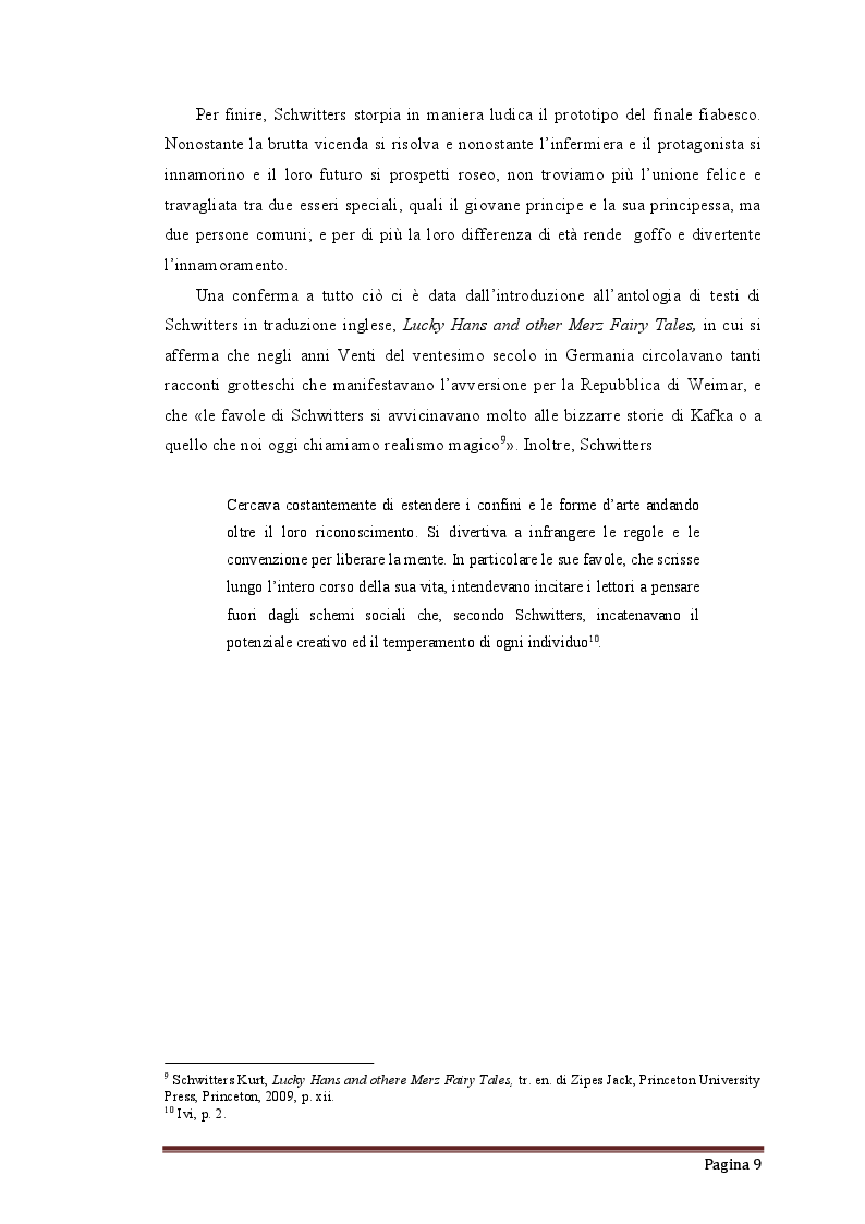 Anteprima della tesi: Occultismo, potere, tesori nascosti e magia d'epoca nazista nel racconto Verwandlungen di Kurt Schwitters, Pagina 7