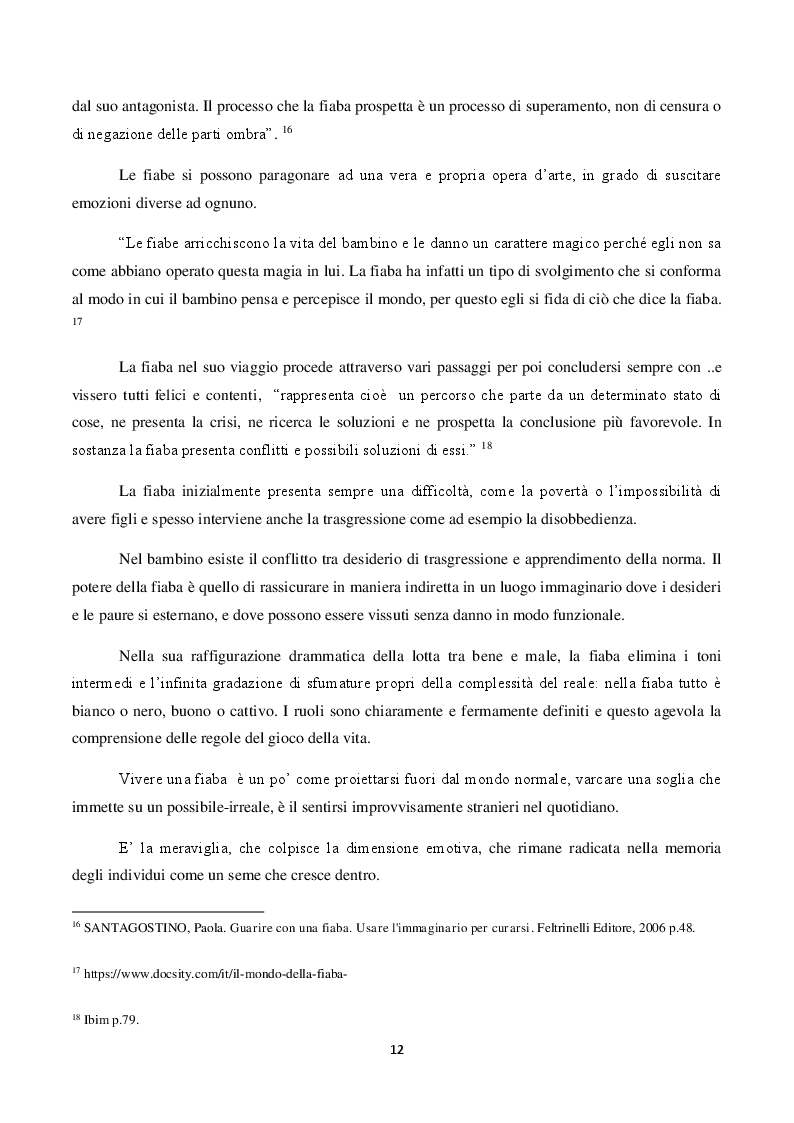 Estratto dalla tesi: Il ruolo della fiaba nel narrare le emozioni. La fiaba come strumento terapeutico e preventivo in caso di abuso e maltrattamenti.