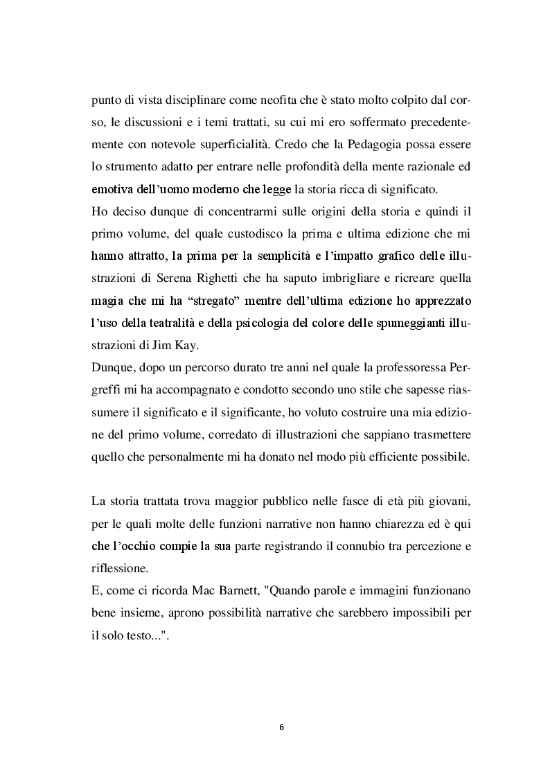 Anteprima della tesi: Harry Potter - un potente strumento per lo sviluppo e l'educazione del bambino, Pagina 3