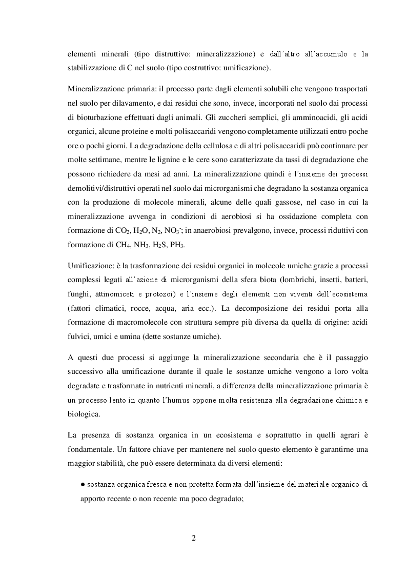 Anteprima della tesi: Valore agronomico ed effetti ambientali del compost da digestato, Pagina 3