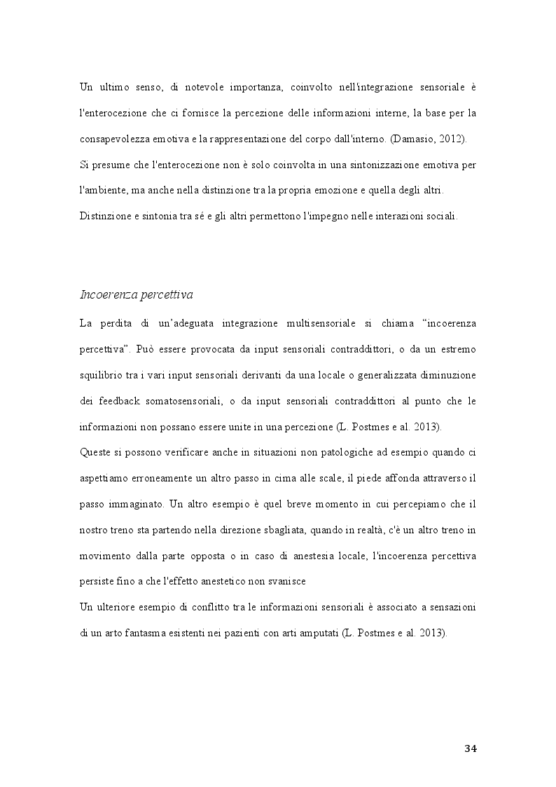 Anteprima della tesi: Percorsi di integrazione sensoriale nel trattamento delle psicosi, Pagina 5