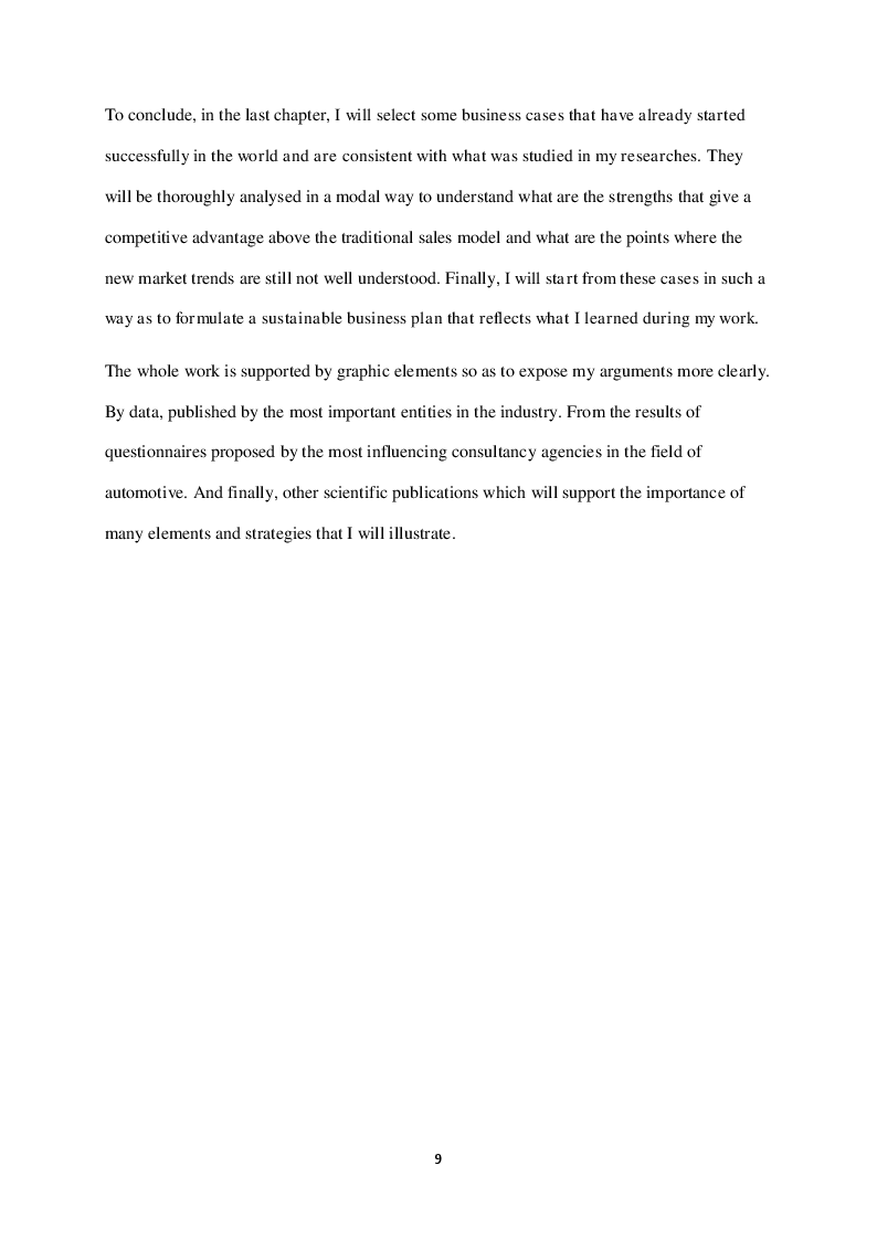 Anteprima della tesi: The Automotive Industry Evolution: an Analysis of the Business Model of Today and Tomorrow, Pagina 4
