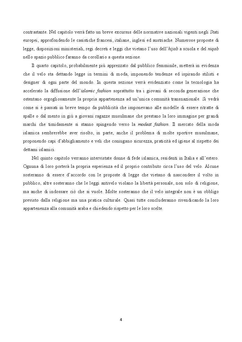 Anteprima della tesi: Il velo tra moda e sicurezza, Pagina 3
