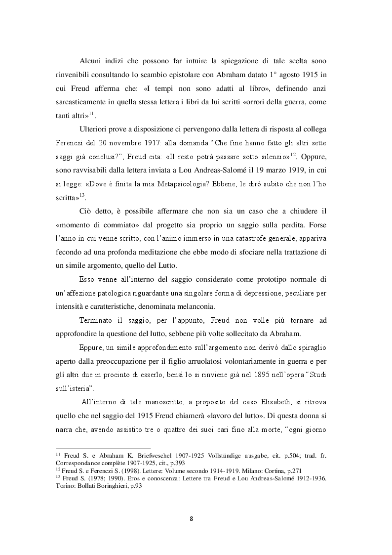 Estratto dalla tesi: Perdersi per ritrovarsi: l'esperienza della perdita e la riscoperta di se stessi