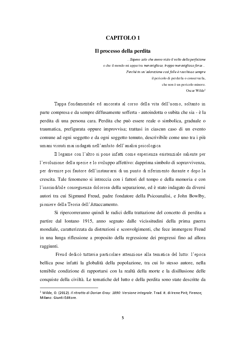 Anteprima della tesi: Perdersi per ritrovarsi: l'esperienza della perdita e la riscoperta di se stessi, Pagina 4