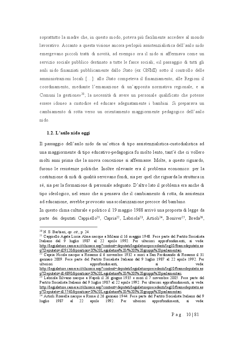 Anteprima della tesi: Progettare un nido d'infanzia: orientamenti pedagogici, spazi, tempi, funzionamento, Pagina 6