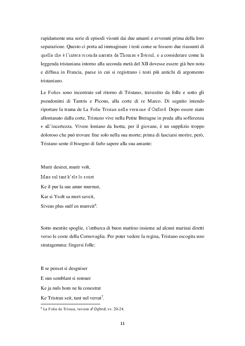 Anteprima della tesi: Travestimento e agnizione. Il percorso del riconoscimento nella versione Oxford della Folie Tristan, Pagina 4