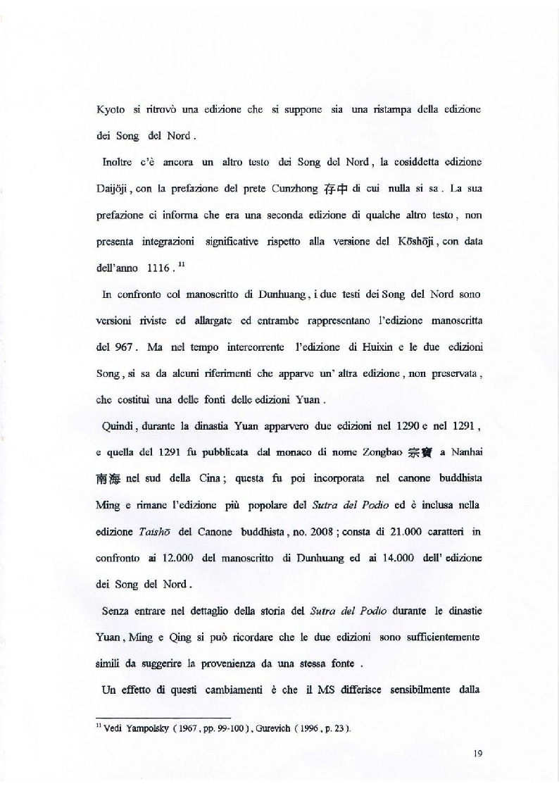 Anteprima della tesi: Il Sutra del Podio del Sesto Patriarca. Analisi di alcuni aspetti linguistici, Pagina 13