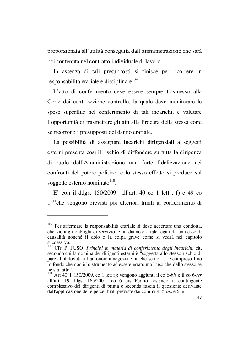 Estratto dalla tesi: La responsabilità amministrativa per illecito conferimento di incarichi esterni
