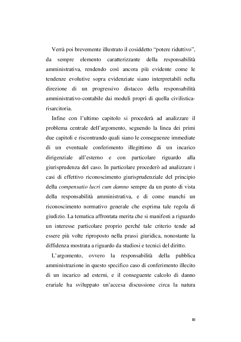 Anteprima della tesi: La responsabilità amministrativa per illecito conferimento di incarichi esterni, Pagina 4
