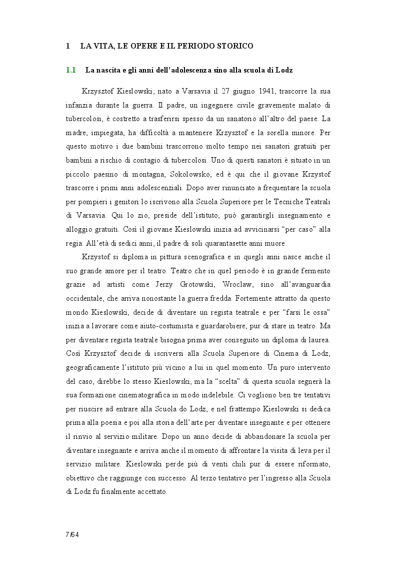 Anteprima della tesi: La poetica della casualità in Film rosso di Krzysztof Kieslowsi, Pagina 4
