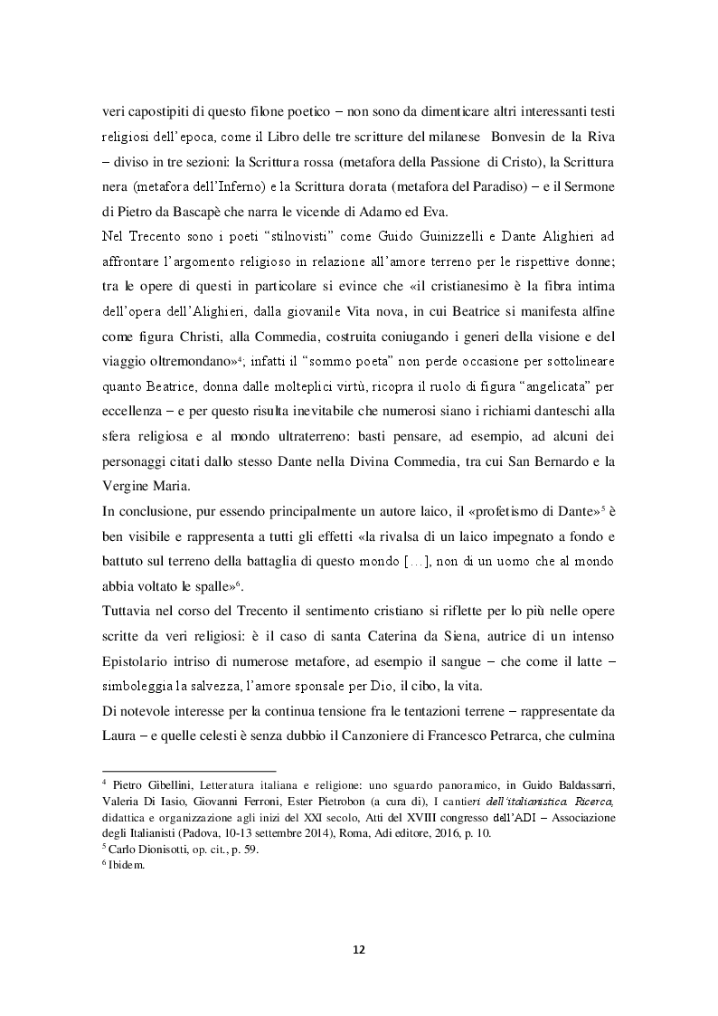 Anteprima della tesi: "Io trovo i miei versi intingendo il calamaio nel cielo": sentimento religioso e ispirazione poetica nella poesia di Alda Merini, Pagina 9