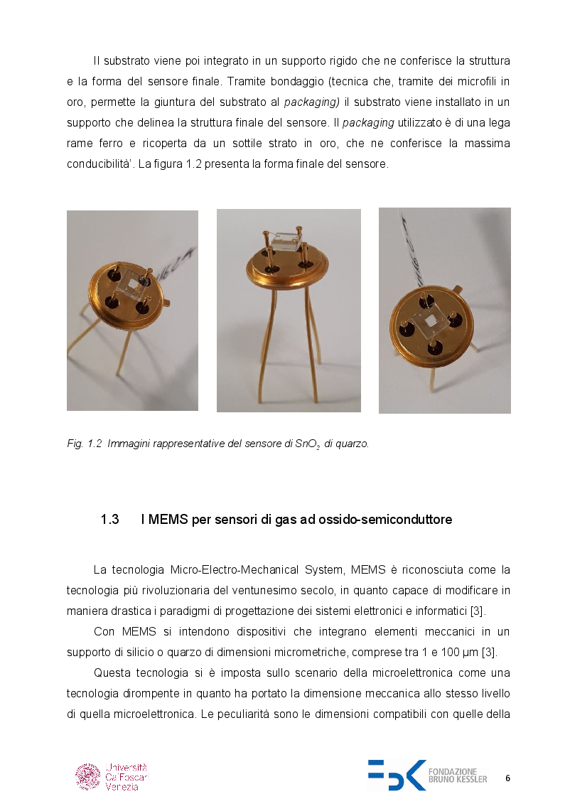 Anteprima della tesi: Caratterizzazione di sensori di gas chemoresistivi, Pagina 5