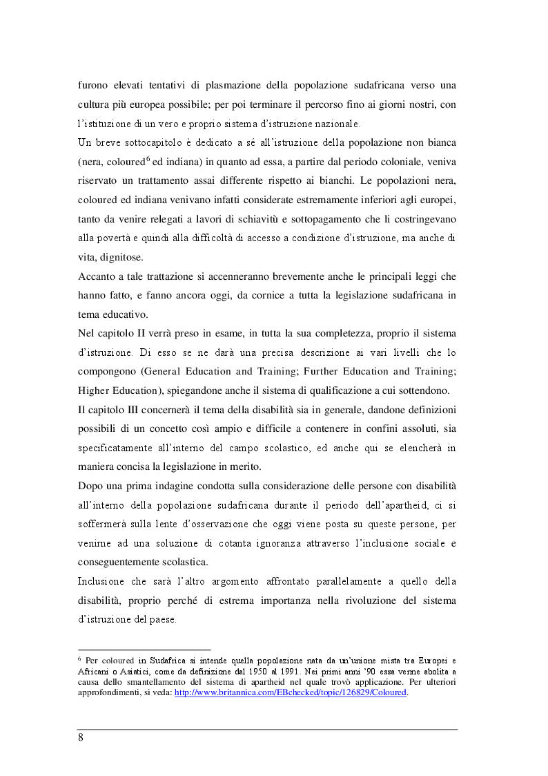 Anteprima della tesi: Il sistema scolastico sudafricano dal 1967 ad oggi, Pagina 5