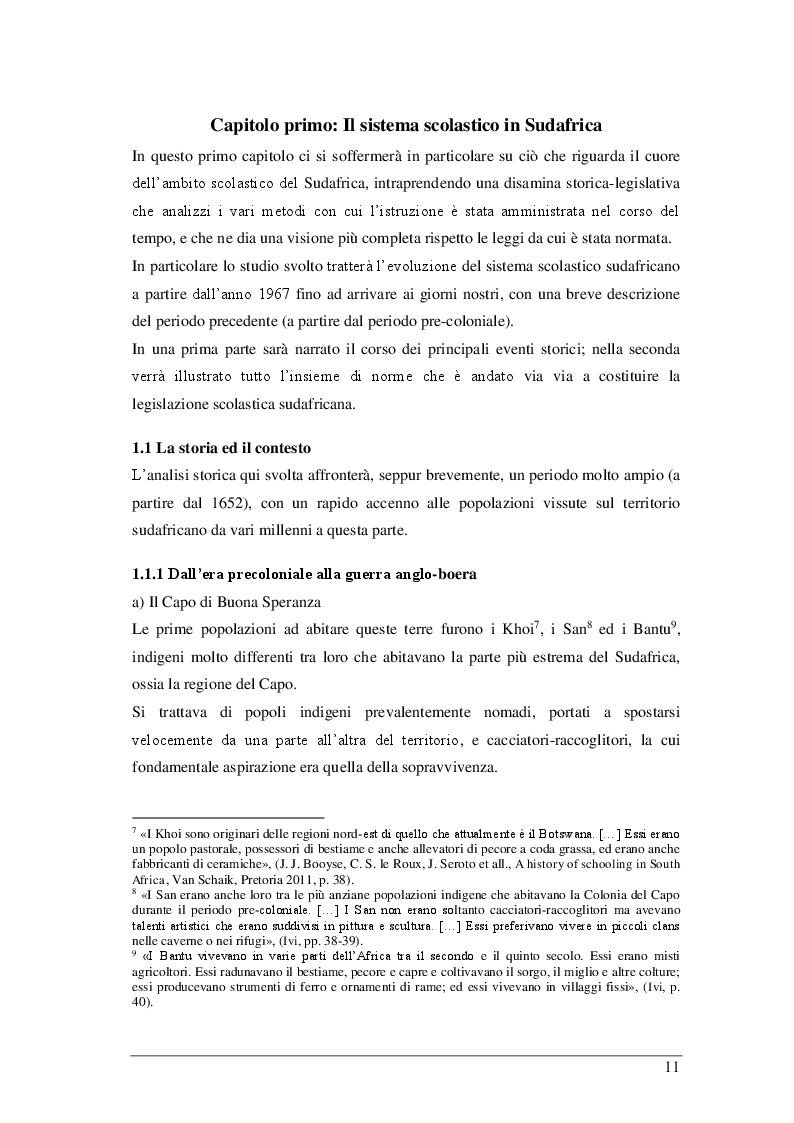 Anteprima della tesi: Il sistema scolastico sudafricano dal 1967 ad oggi, Pagina 7
