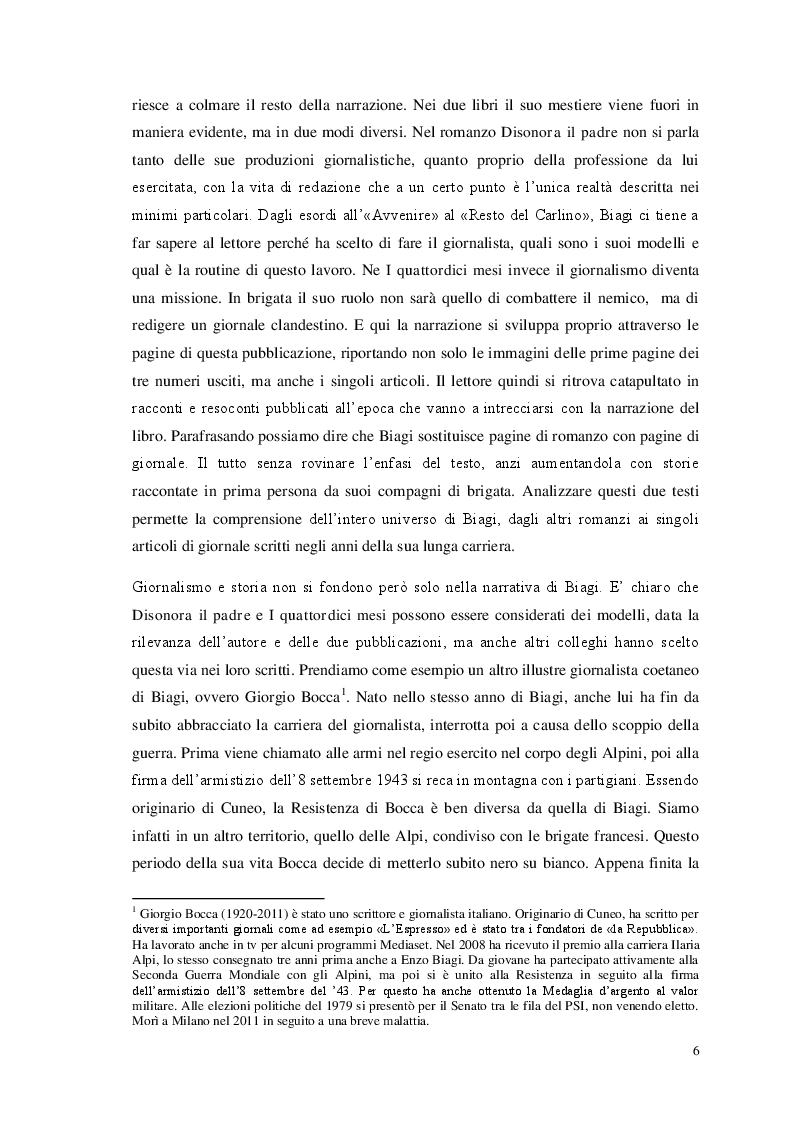 Anteprima della tesi: Storia e giornalismo nella narrativa di Enzo Biagi, Pagina 3
