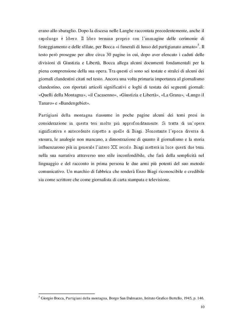 Anteprima della tesi: Storia e giornalismo nella narrativa di Enzo Biagi, Pagina 7