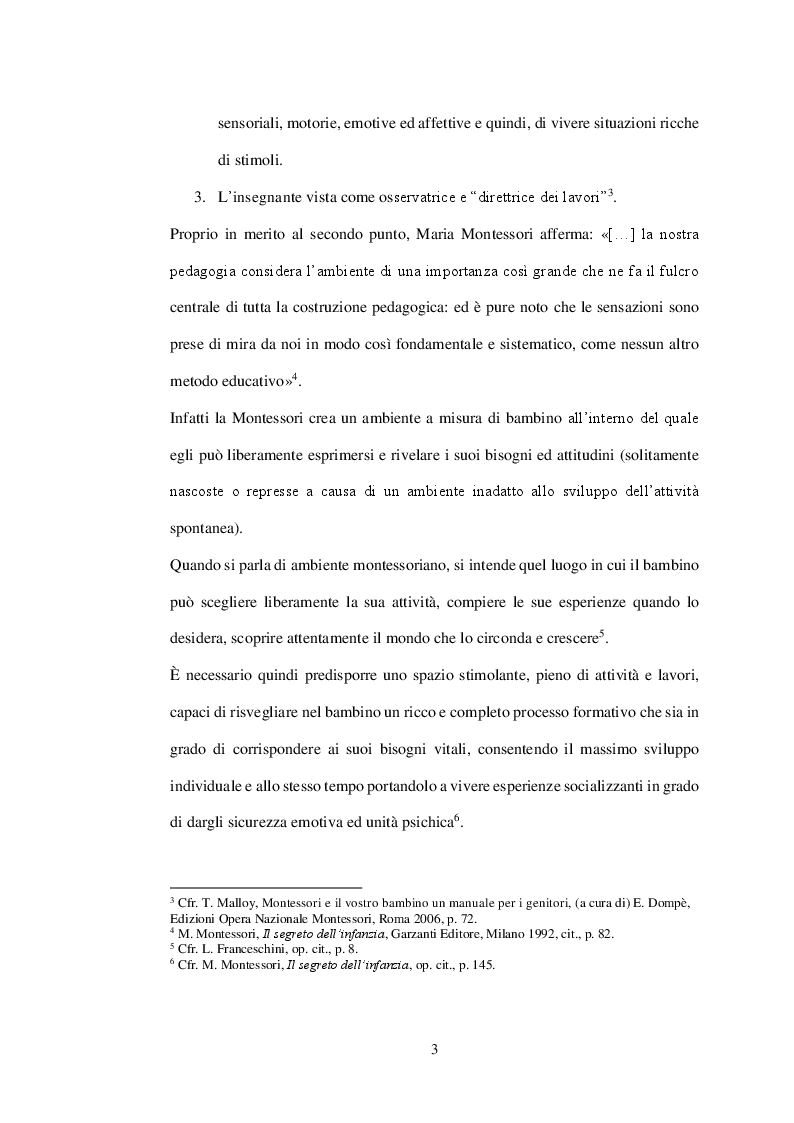 Anteprima della tesi: Il coordinatore in chiave montessoriana. Riflessioni sul metodo Montessori e sulla figura del coordinatore, Pagina 3