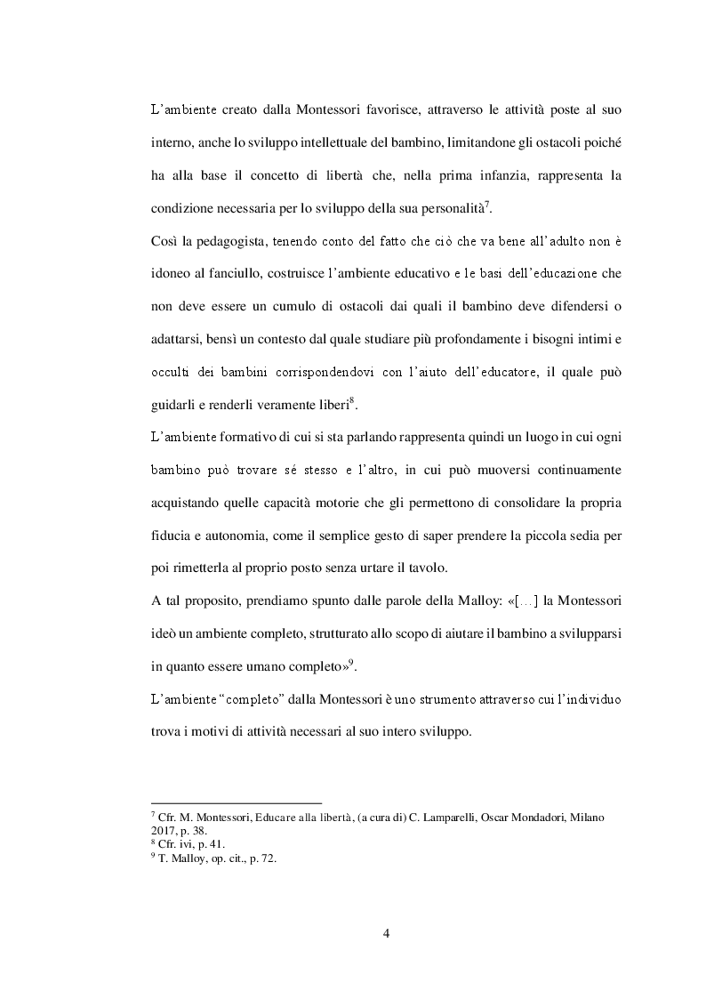 Anteprima della tesi: Il coordinatore in chiave montessoriana. Riflessioni sul metodo Montessori e sulla figura del coordinatore, Pagina 4