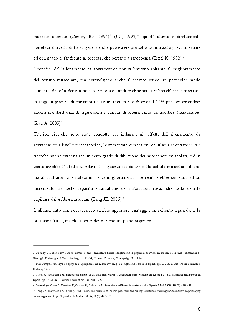 Anteprima della tesi: Allenamento con sovraccarico negli sport di squadra, Pagina 4