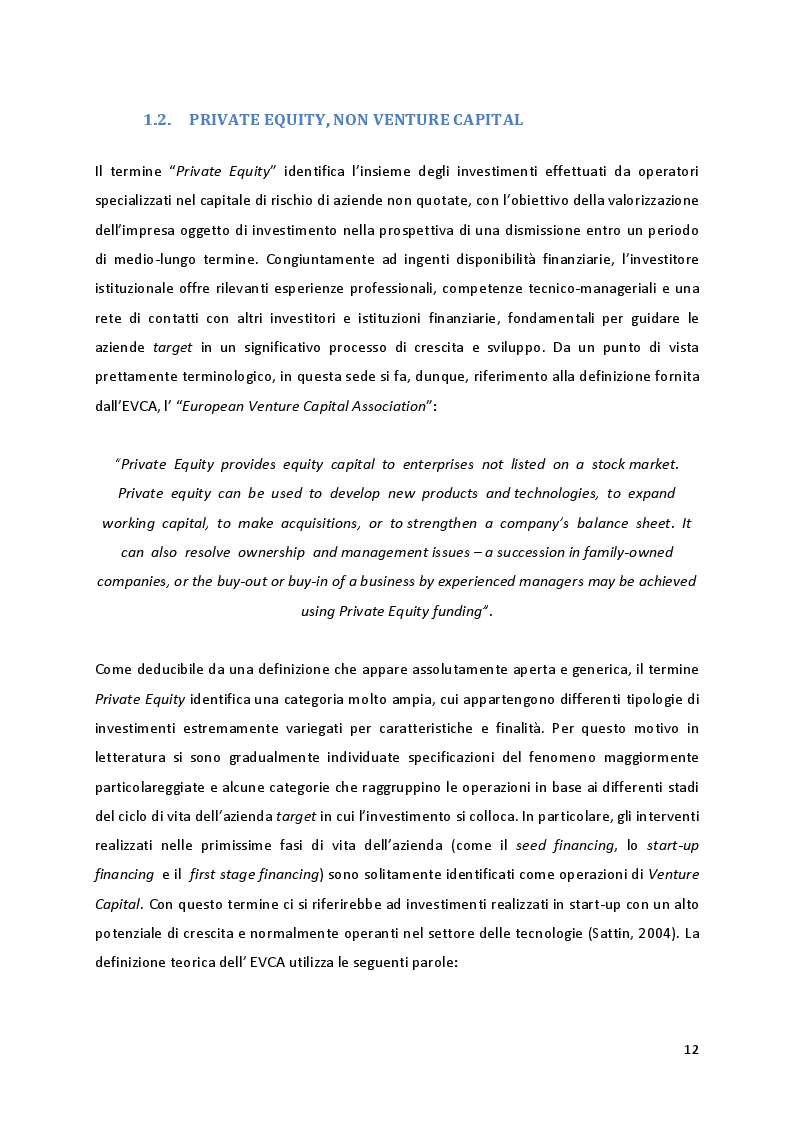 Anteprima della tesi: Quando la proprietà entra in gioco: il ruolo della struttura azionaria delle aziende familiari oggetto di investimenti di Private Equity, Pagina 6