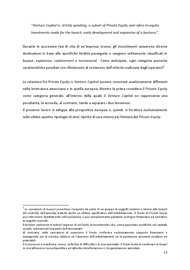 Anteprima della tesi: Quando la proprietà entra in gioco: il ruolo della struttura azionaria delle aziende familiari oggetto di investimenti di Private Equity, Pagina 7