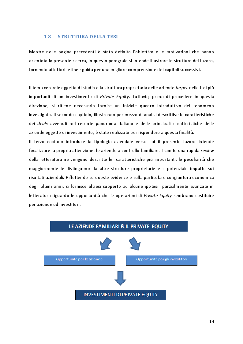 Anteprima della tesi: Quando la proprietà entra in gioco: il ruolo della struttura azionaria delle aziende familiari oggetto di investimenti di Private Equity, Pagina 8