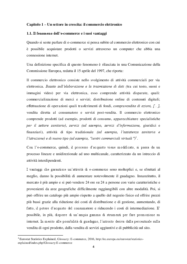 Anteprima della tesi: E-commerce: importanza, possibilità e il suo utilizzo da parte di Decathlon Italia, Pagina 4
