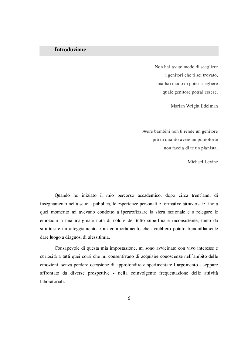 Anteprima della tesi: La salvaguardia dell'integrità emotiva dei figli nel conflitto di coppia, Pagina 3