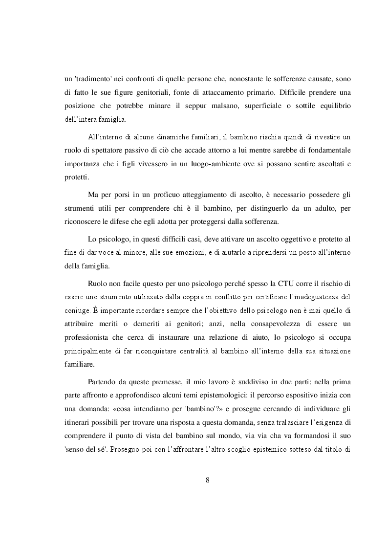Anteprima della tesi: La salvaguardia dell'integrità emotiva dei figli nel conflitto di coppia, Pagina 5