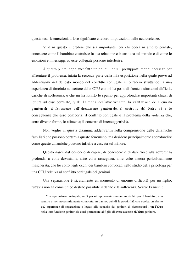 Anteprima della tesi: La salvaguardia dell'integrità emotiva dei figli nel conflitto di coppia, Pagina 6