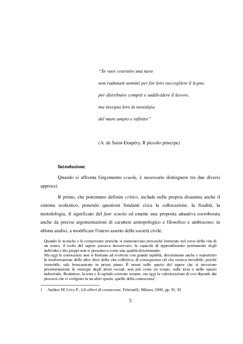 Anteprima della tesi: La didattica orientativa a confronto con le nuove indicazioni nazionali per il curricolo, Pagina 3