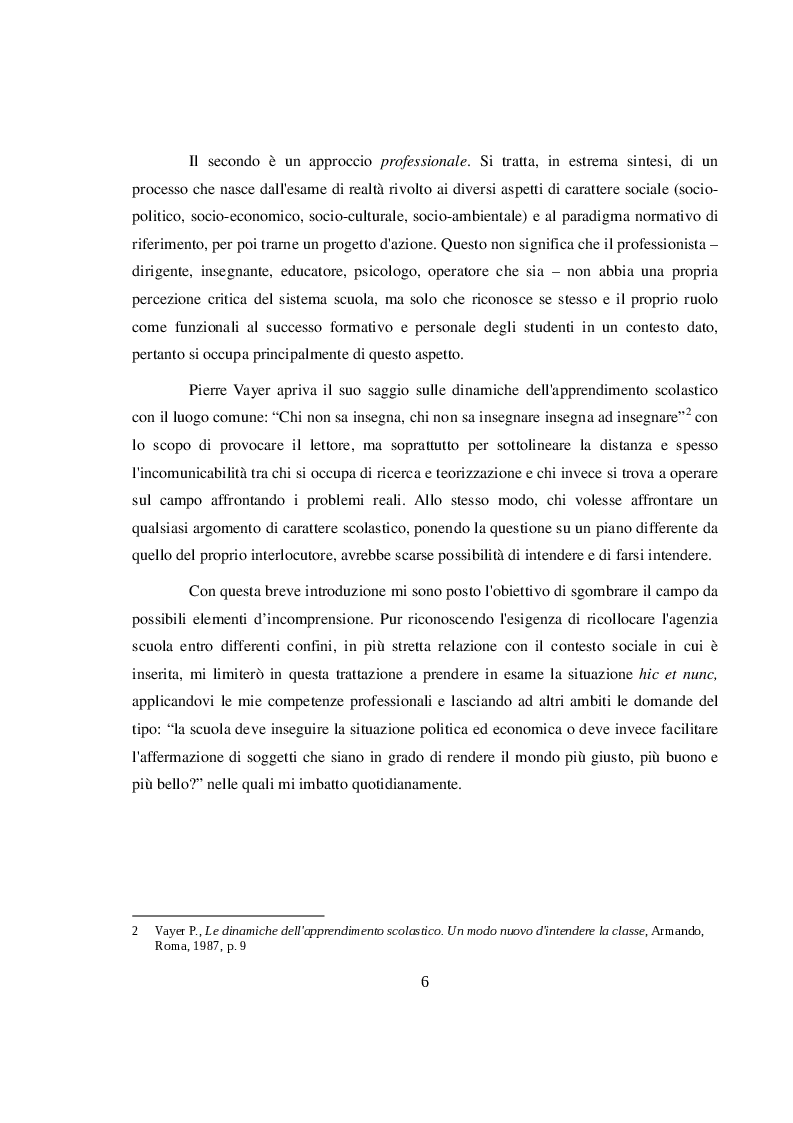 Anteprima della tesi: La didattica orientativa a confronto con le nuove indicazioni nazionali per il curricolo, Pagina 4