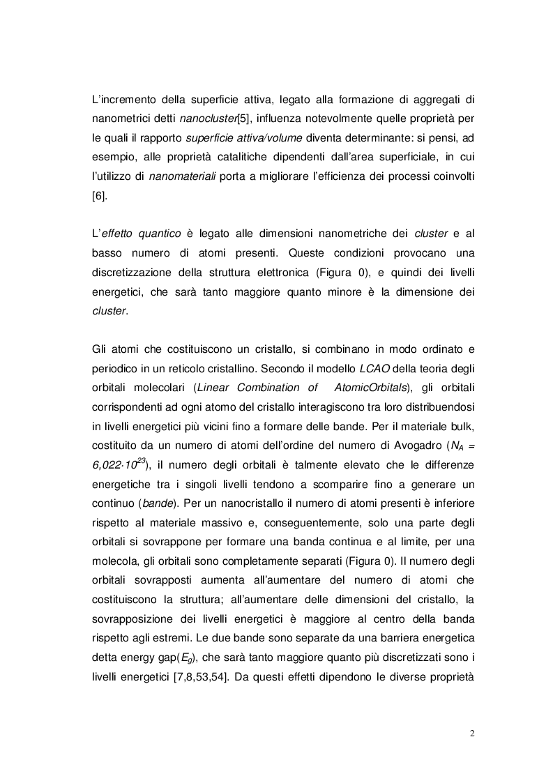 Anteprima della tesi: Studio elettro-fotocatalitico di film di materiali nanostrutturati ricoperti di TiO2 (anatasio), Pagina 3