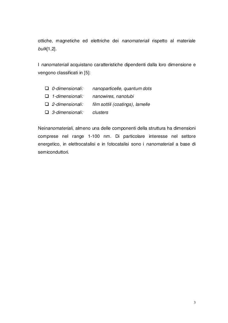 Anteprima della tesi: Studio elettro-fotocatalitico di film di materiali nanostrutturati ricoperti di TiO2 (anatasio), Pagina 4