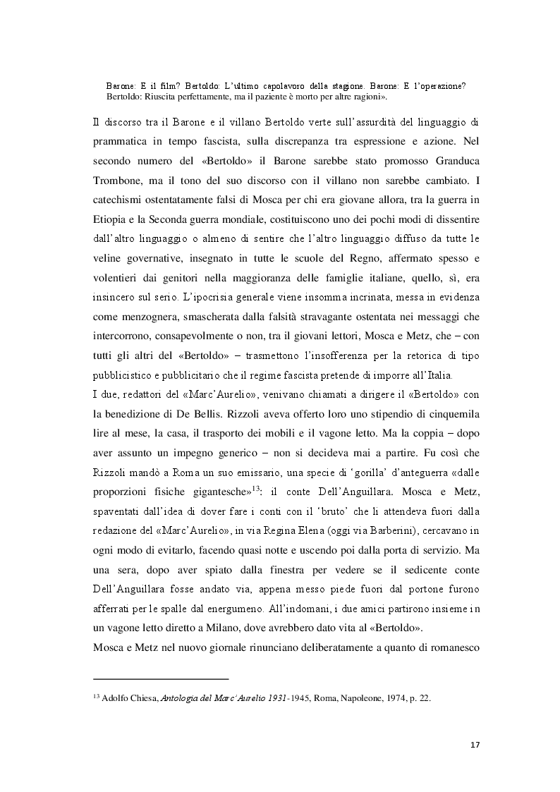 Estratto dalla tesi: «Cantore delle piccole cose di tutti i giorni» Storia di Giovanni Mosca
