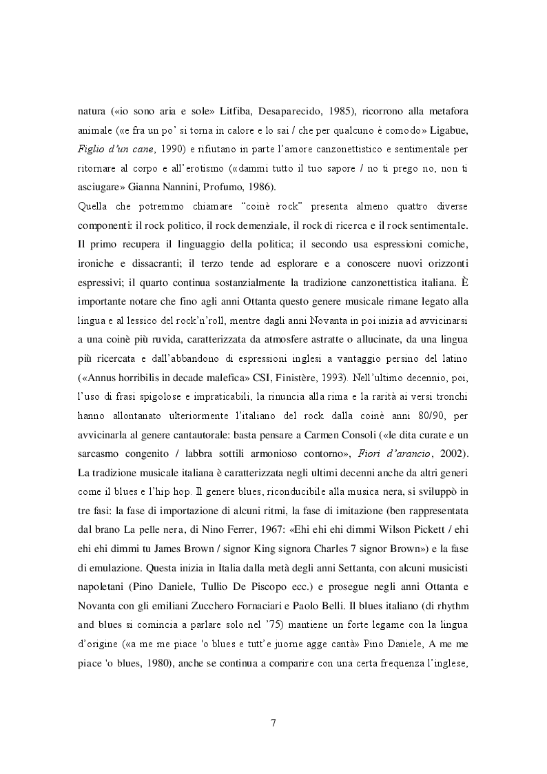 Anteprima della tesi: La lingua delle canzoni di Ligabue, Pagina 3