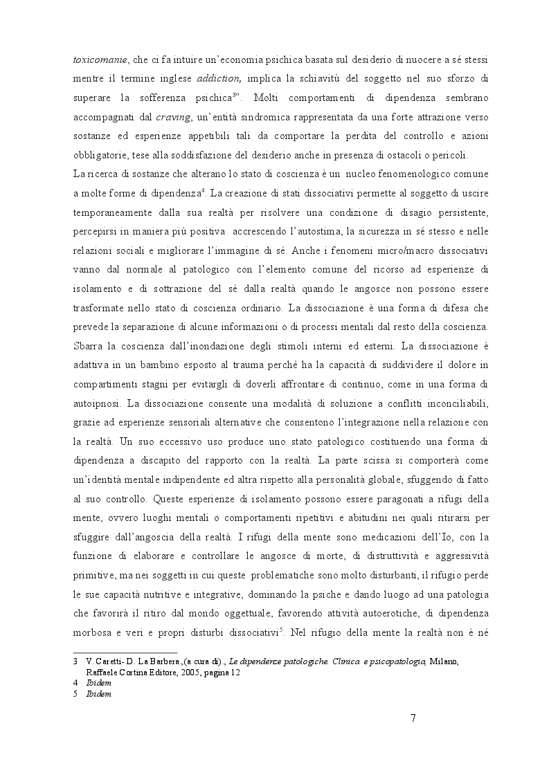 Anteprima della tesi: Utilizzo delle terapie di gruppo nelle dipendenze: esperienze in comunità terapeutica, Pagina 6