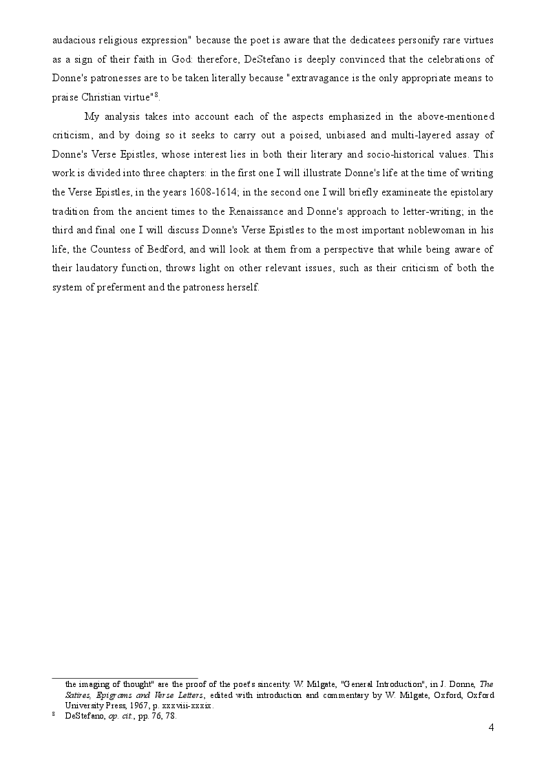 Anteprima della tesi: John Donne's Verse Epistles, Pagina 3