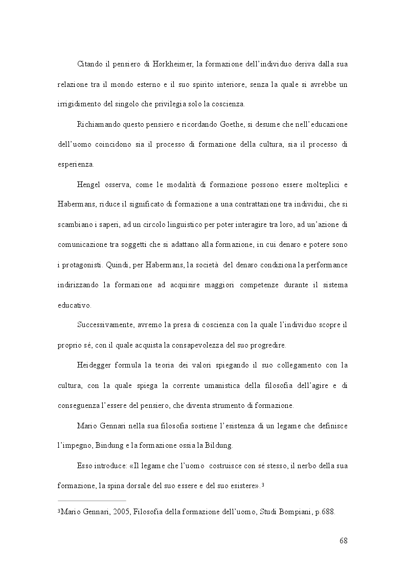 Estratto dalla tesi: La formazione come strategia per il successo