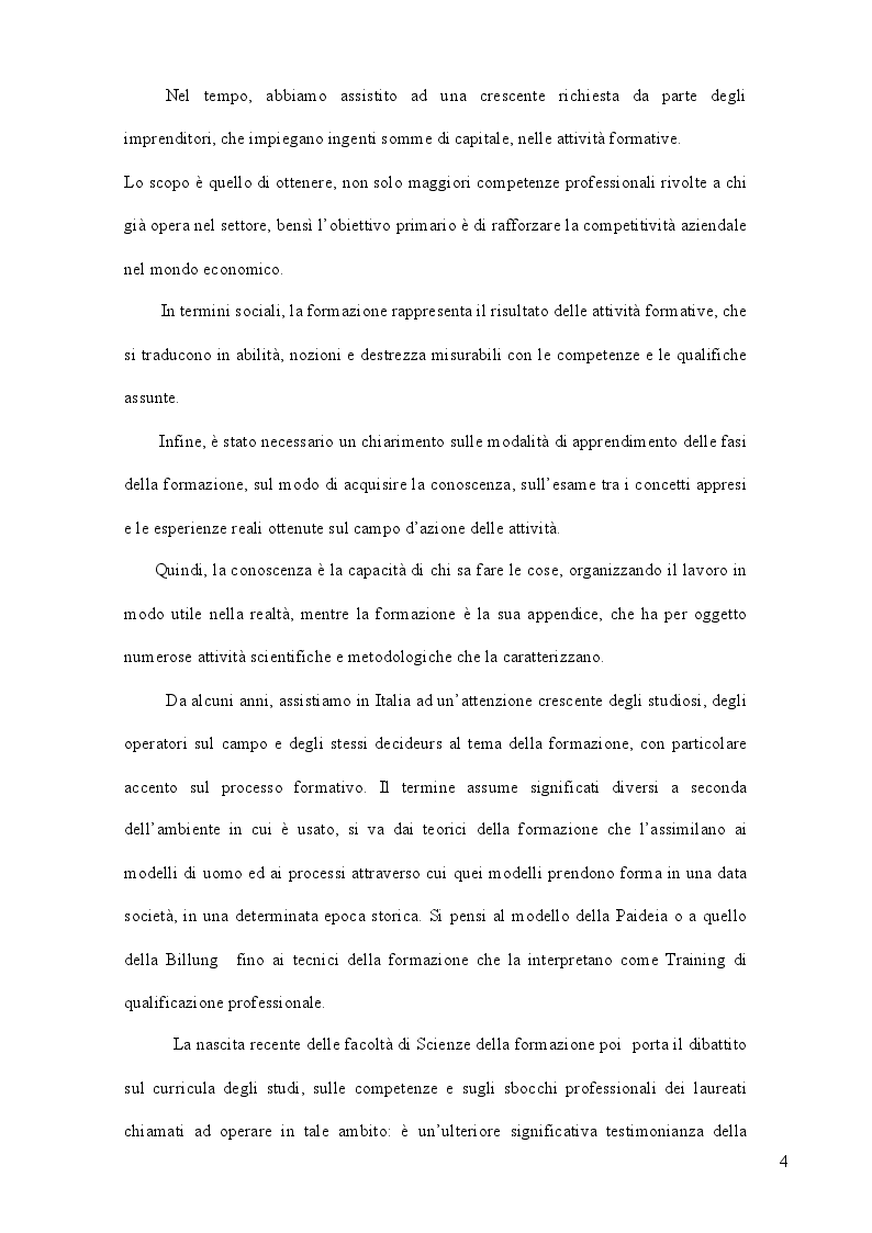 Anteprima della tesi: La formazione come strategia per il successo, Pagina 3
