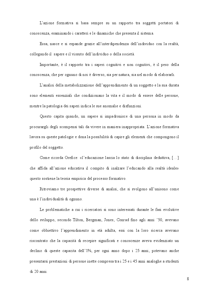 Anteprima della tesi: La formazione come strategia per il successo, Pagina 7